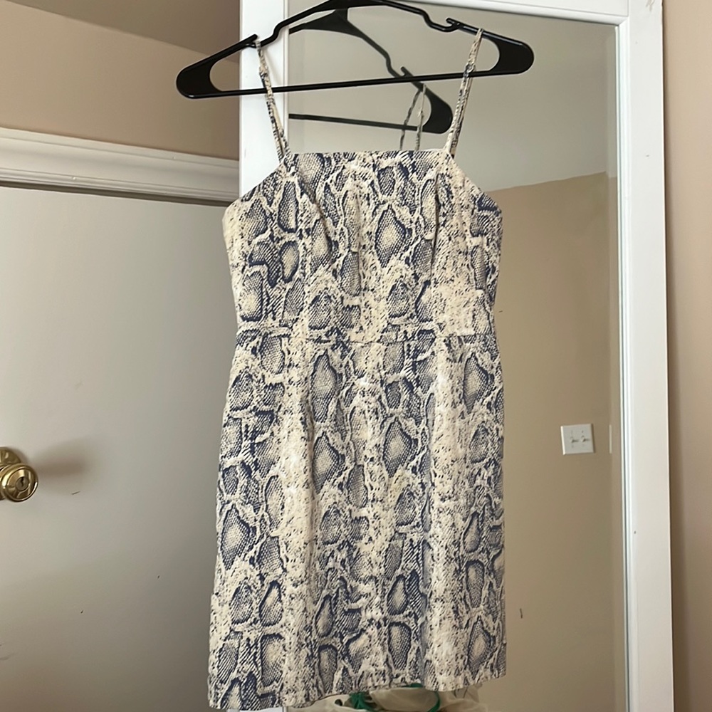 Snakeskin Mini Dress